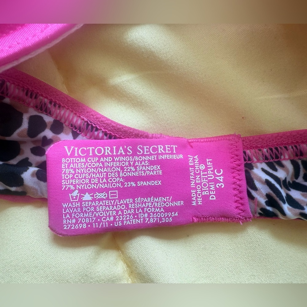 Victoria's Secret Pink & Leopard Print Bra - Picture 3 of 4